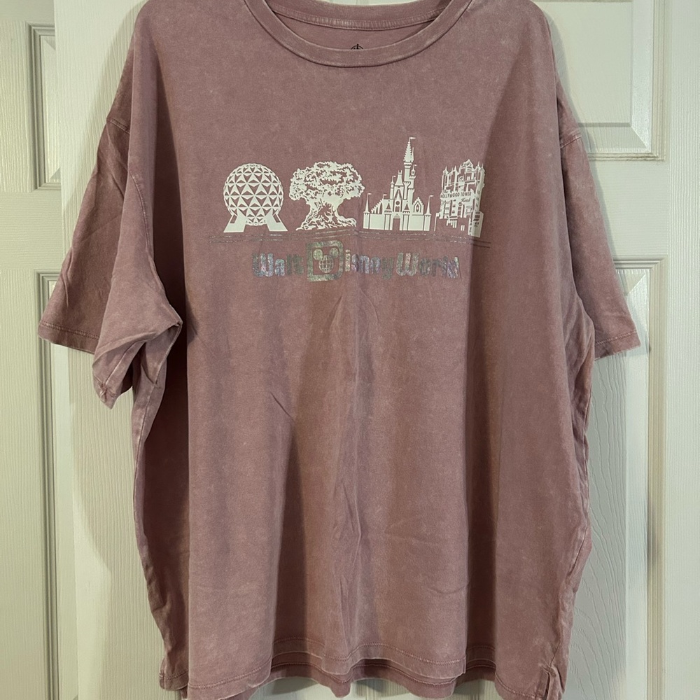 Disney Mauve Cotton T-Shirt